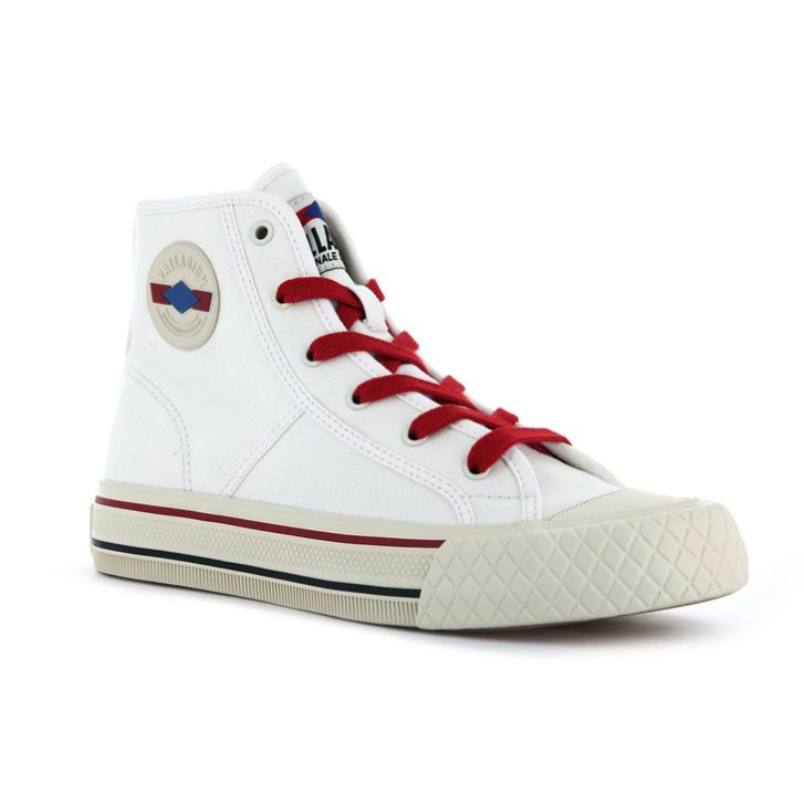 Baskets Palladium Palla Louvel High Tops Homme Blanche | FR DZH962P